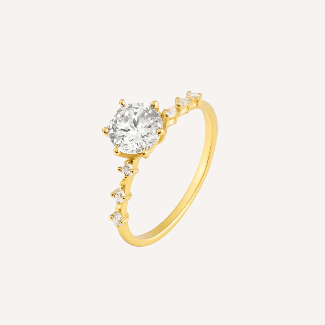 Princess Diana Ring 18K Guldbelagt