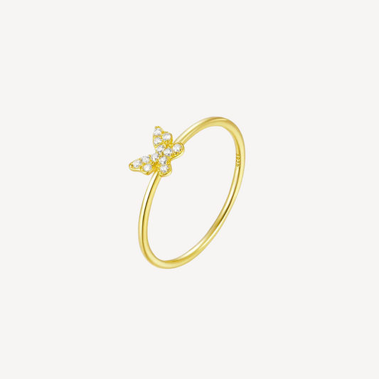 Angelic Butterfly Ring 18K Guldbelagt