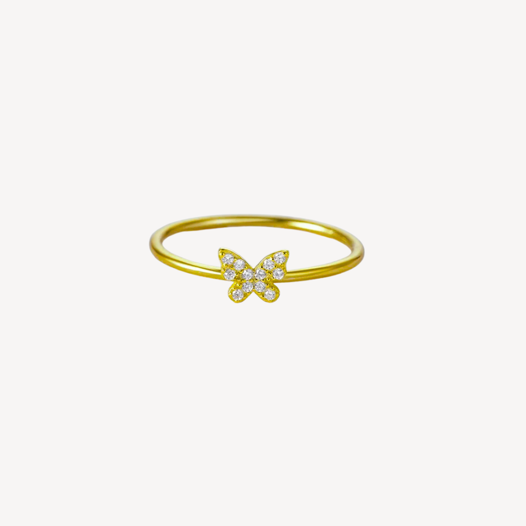 Angelic Butterfly Ring 18K Guldbelagt