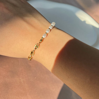 Pearl Fusion Armband 18K Guldbelagt