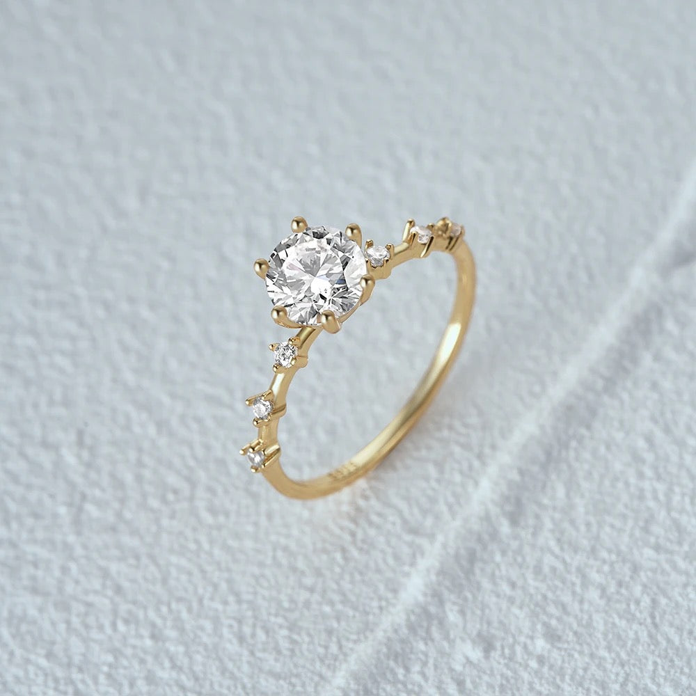 Princess Diana Ring 18K Guldbelagt