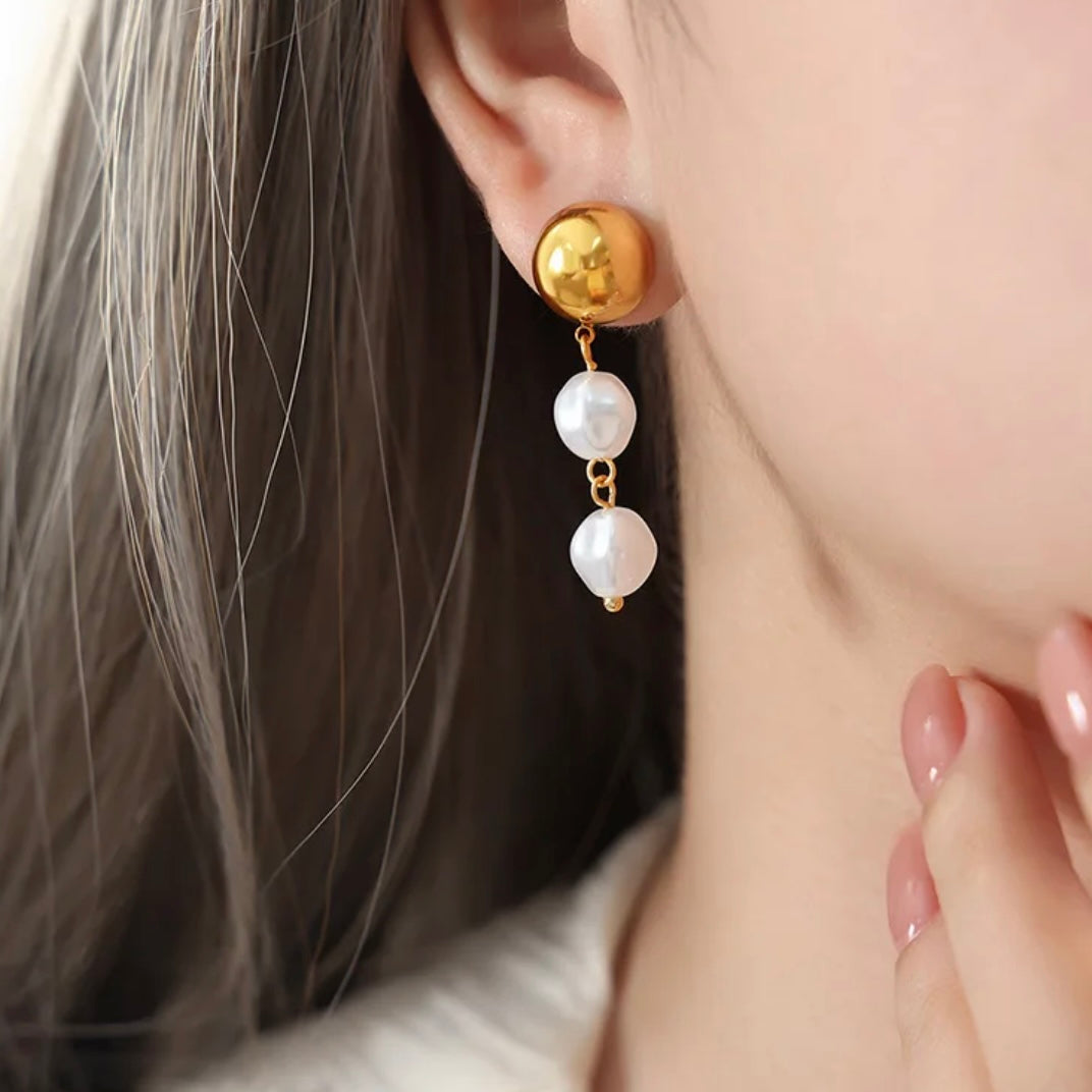 Inci Øreringe 18K Guldbelagt