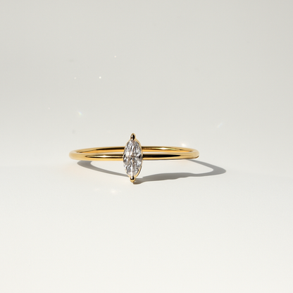 Serenity Oval Ring 18K Guldbelagt