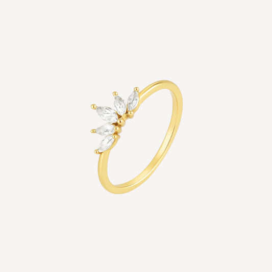 Crown Ring 18K Guldbelagt