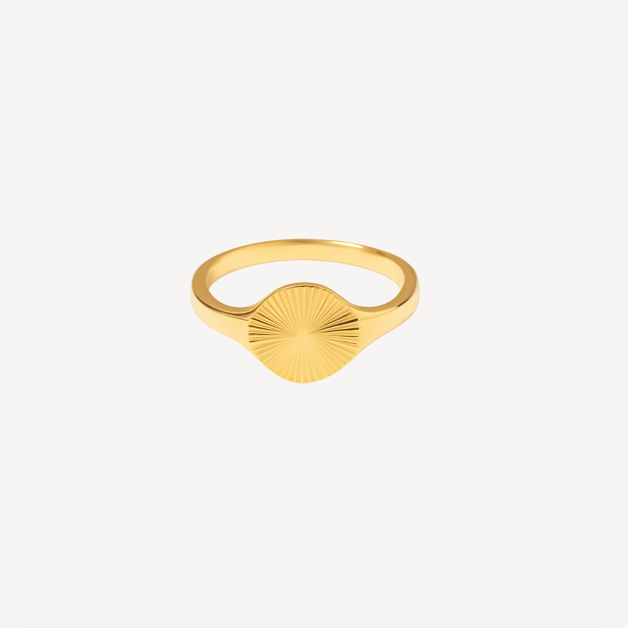 Sun Kiss Rund Ring 18k Guldbelagt