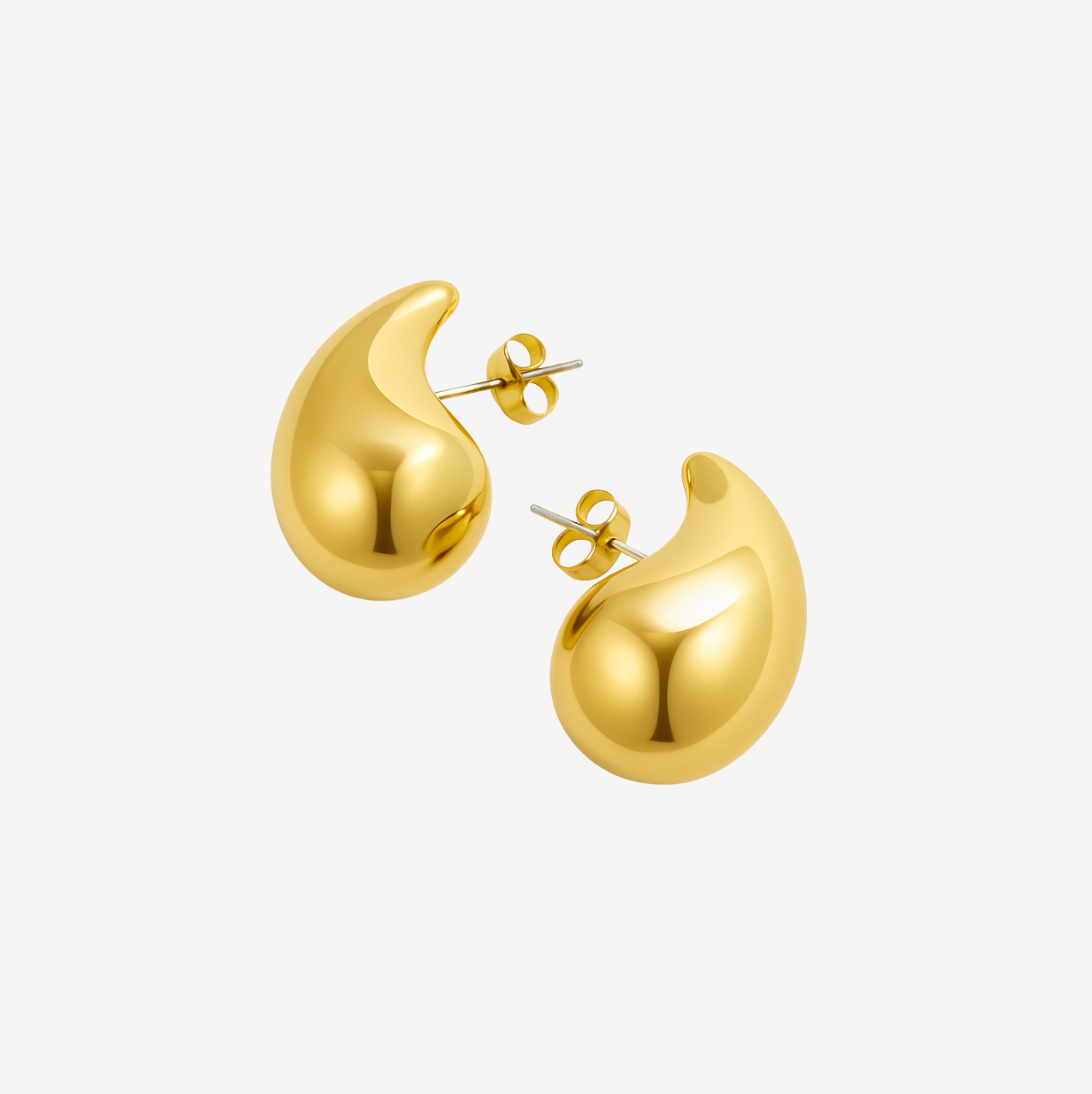 Waterdrop Øreringe 18K Guldbelagt