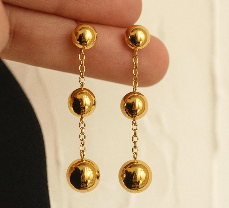 Bubbly Øreringe 18K Guldbelagt