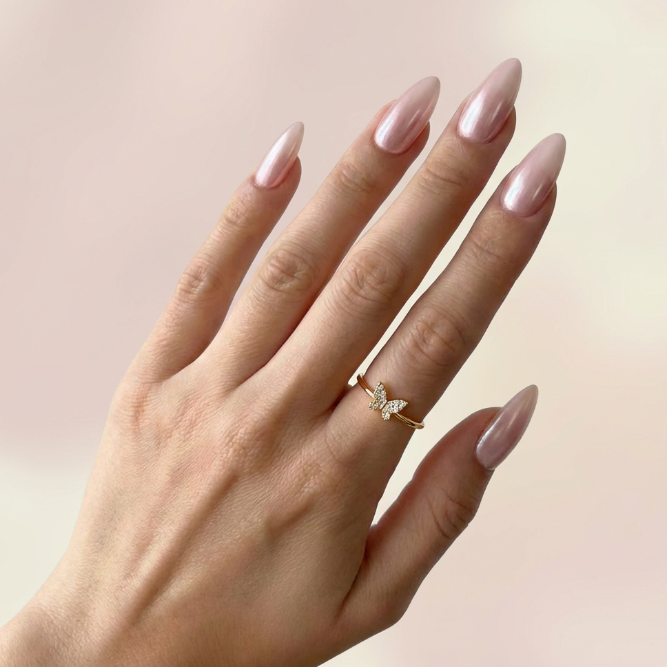 Angelic Butterfly Ring 18K Guldbelagt